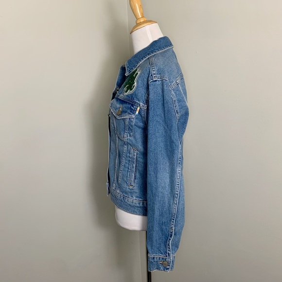 New Rails Jacket Mulholland Denim XS Blue Fray Patch - Picture 3 of 10